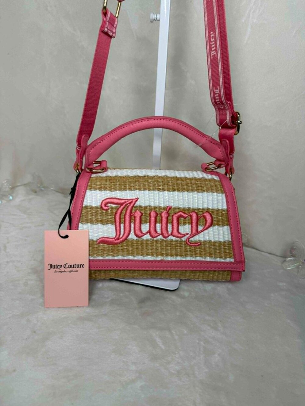 Juicy Couture Crossbody/Baguette Bag + Pepa by Murr Quartz Charm — MSRP $79